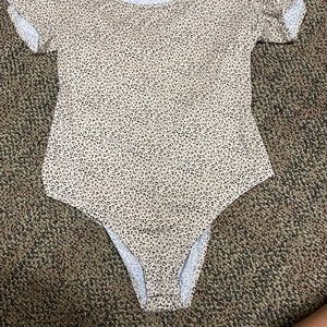 Cheetah print body suit